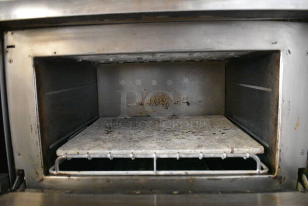 2 FANTASTIC! Turbochef Model NGCD6 Tornado Stainless Steel Commercial Countertop Electric Powered Rapid Cook Ovens on Stainless Steel Commercial 2 Tier Equipment Stand w/ Commercial Casters. Top Unit Is 2011 and Bottom Unit Is 2015. 208/240 Volts, 1 Phase. 30x30x60. 2 Times Your Bid! Tested and Working! - Image 6 of 9