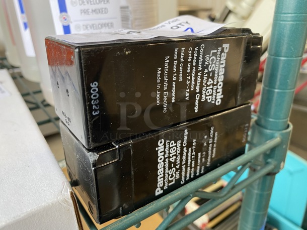 2 Panasonic LCS-416P Rechargable Batteries. 2x2x4.5. 2 Times Your Bid! - Image 2 of 2