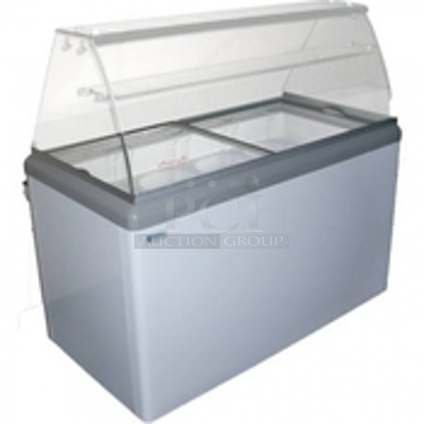 BRAND NEW! Excellence Model HB-14HCD Metal Commercial Chest Freezer Merchandiser w/ 2 Sliding Lids. Comes w/ Canopy Installation Addition! Stock Picture Used As Gallery. 110-120 Volts, 1 Phase. 51x27x30. Tested and Working! - Image 1 of 12