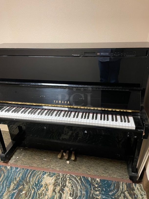 SUPER COOL! Yamaha Disklavier Upright Player Piano. Working When Closed! Buyer Must Remove.