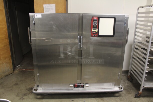 SUPER! Metro Model MBQ-150D Commercial Stainless Steel Heated Holding/Banquet Cabinet With 150 Plate Capacity On Commercial Casters. 65x29x61. 120V/60Hz. Working When Closed! Timer Does Not Come On. Buyer Must Remove! - Image 1 of 8