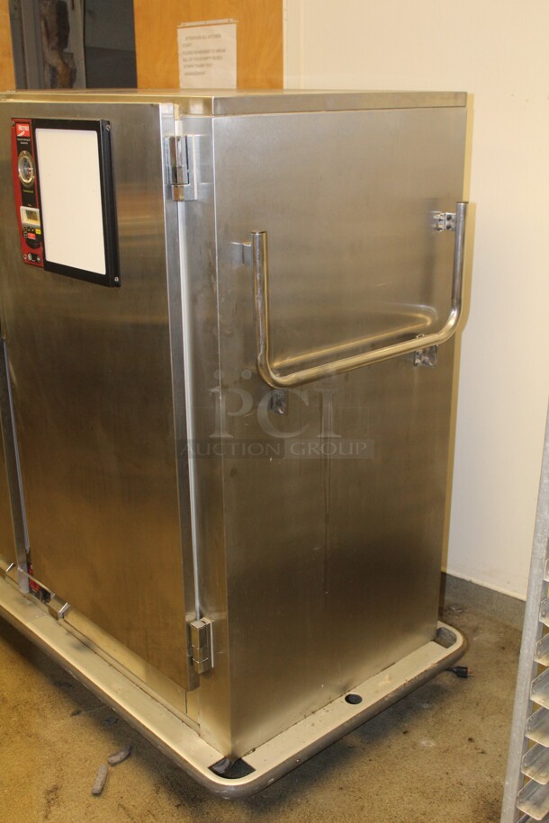 SUPER! Metro Model MBQ-150D Commercial Stainless Steel Heated Holding/Banquet Cabinet With 150 Plate Capacity On Commercial Casters. 65x29x61. 120V/60Hz. Working When Closed! Timer Does Not Come On. Buyer Must Remove! - Image 5 of 8