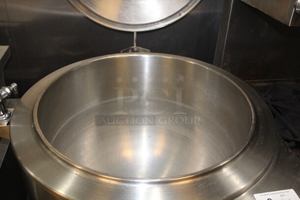 AWESOME! Blodgett Commercial Stainless Steel Natural Gas Tri Leg Stationary Steam Kettle. 45x44x48. Working When Closed! Buyer Must Remove! - Image 3 of 4
