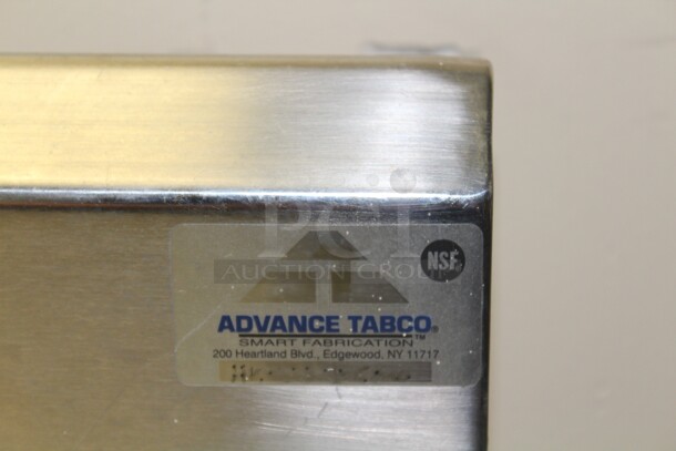 GREAT! Advance Tabco Commercial Stainless Steel 
Enclosed Base 4 Door Prep Table. 96x36x39. Buyer Must Remove!  - Image 5 of 6