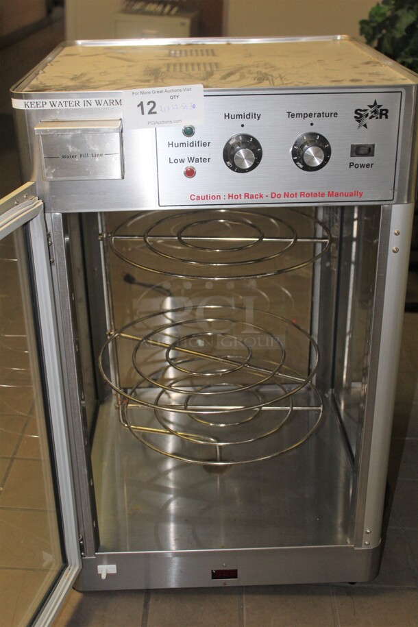 SUPER FIND! Star Commercial Stainless Steel Humidified Food Holding/Warming Display. 21x22.5x30. 120V/60Hz. Working When Closed!  - Image 2 of 6
