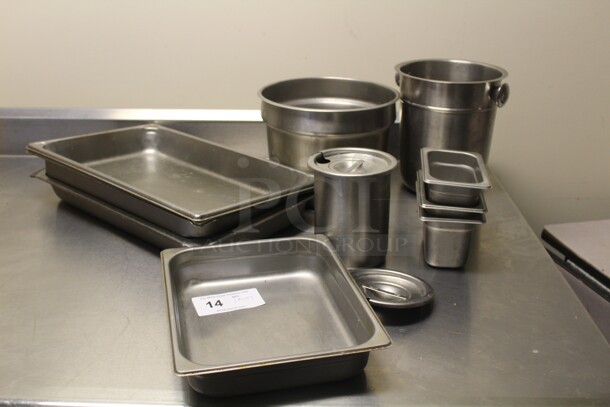 ALL ONE MONEY! Assorted Commercial Stainless Steel Inserts  - Image 1 of 1