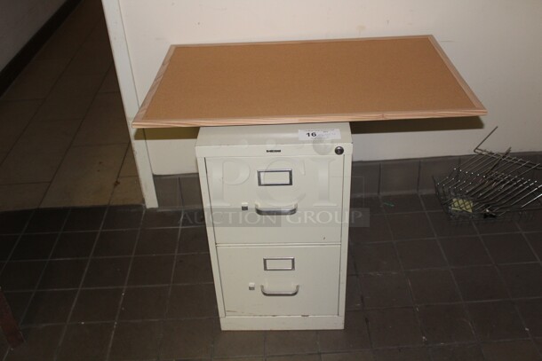 ALL ONE MONEY! File Cabinet And  Bulletin Board 
