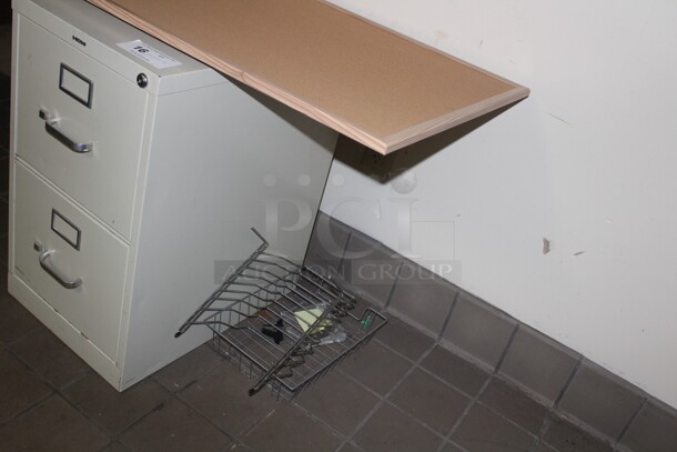 ALL ONE MONEY! File Cabinet And  Bulletin Board  - Image 2 of 3