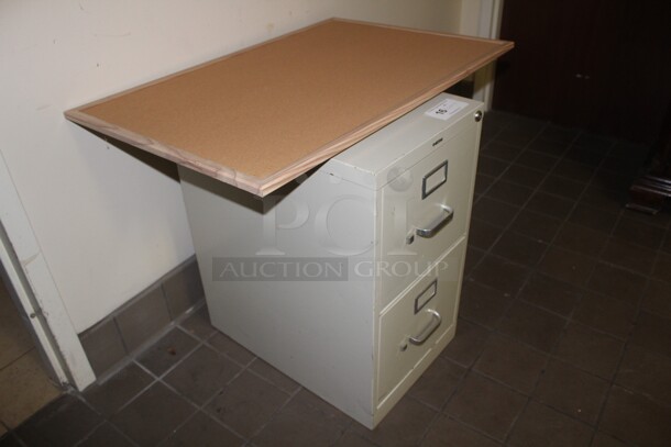 ALL ONE MONEY! File Cabinet And  Bulletin Board  - Image 3 of 3