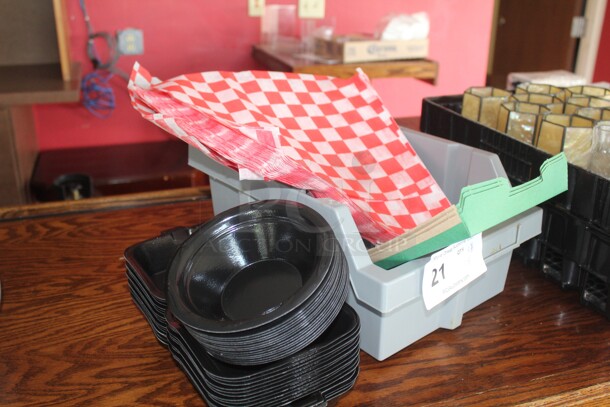 ALL ONE MONEY! Assorted Take Out Containers.  - Image 2 of 2
