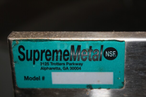 SUPER FIND! Supreme Metal Commercial Stainless Steel Prep Table With Pan Storage. 23x21x33 - Image 5 of 5