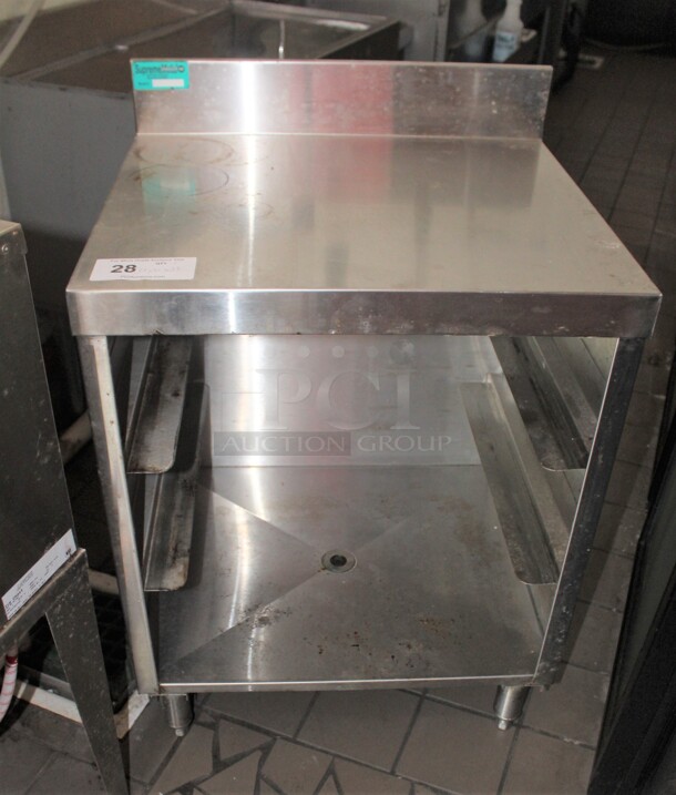 SUPER FIND! Supreme Metal Commercial Stainless Steel Prep Table With Pan Storage. 23x21x33