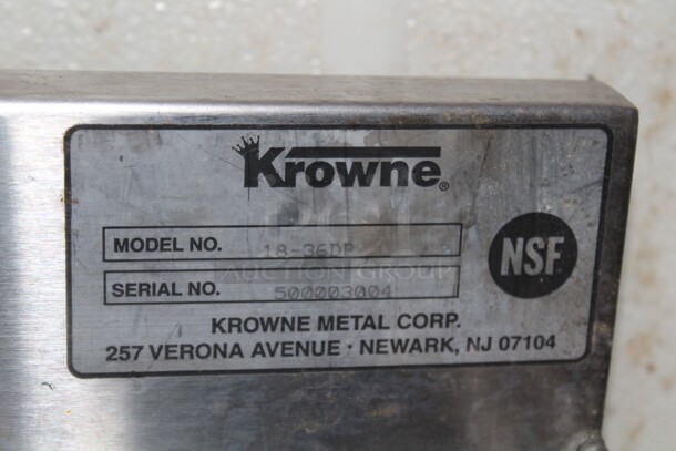 WOW! Krowne Model 18-36DP Commercial Stainless Steel Cocktail Station/Ice Bin With Speed Rail. 36x22x33 - Image 2 of 3
