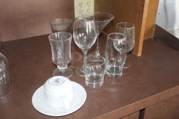 ALL ONE MONEY!  45 Pieces Assorted Glassware. 