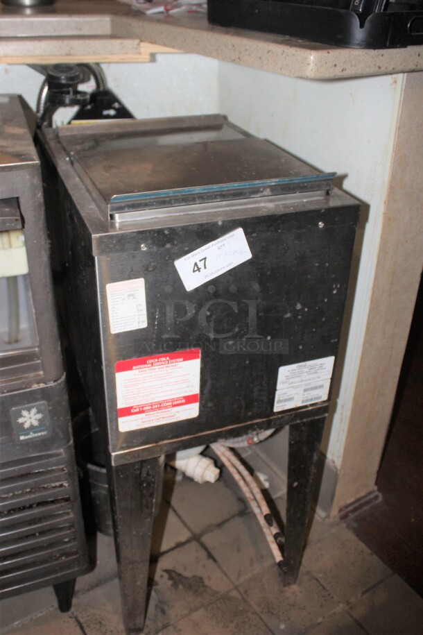 GREAT! Commercial Stainless Steel Drop In Ice Bin On Stand. 15x23x35. Buyer Must Remove.  - Image 1 of 2