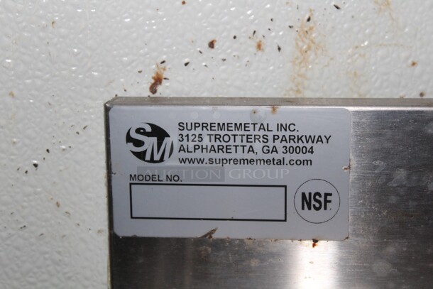 SUPER! Supreme Metal Commercial Stainless Steel 3 Compartment Underbar Sink With Drainboards and Speedrail. 71x21x31. Buyer Must Remove.  - Image 5 of 5