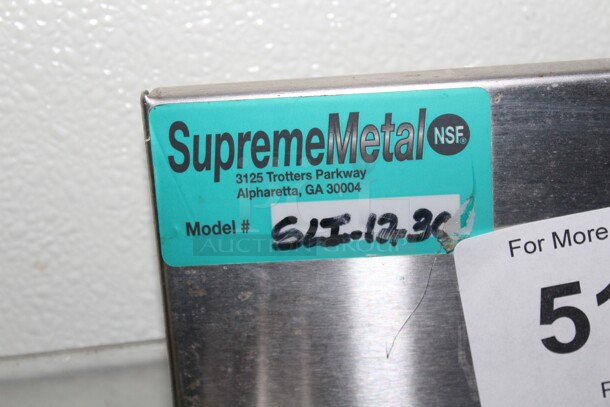 NICE! Supreme Metal Model SLI-12-30 Commercial Stainless Steel Underbar Ice Bin. 29x18x34. Buyer Must Remove.  - Image 4 of 4