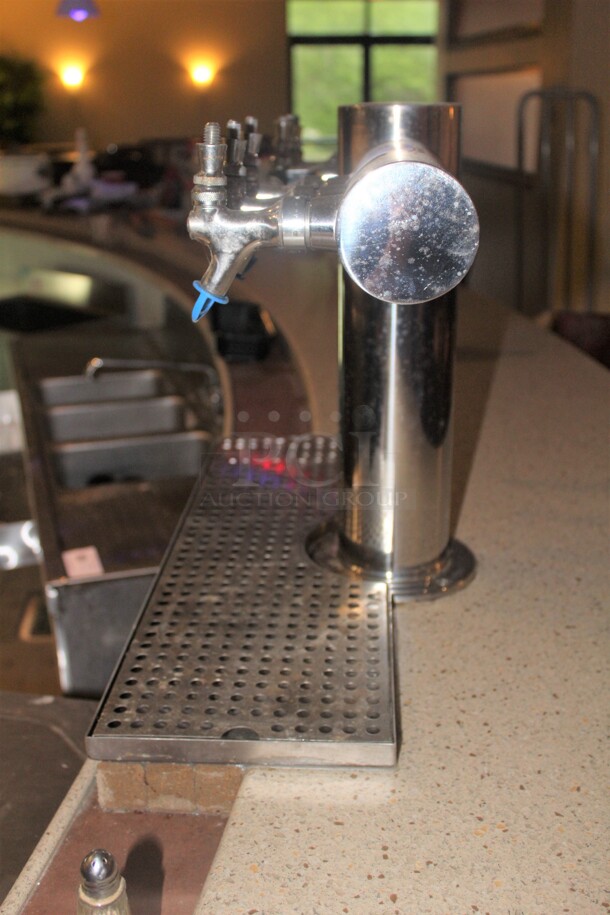 GREAT! Commercial Stainless Steel 6 Beverage Beer Tap. Tap Only. 24x12x16. Buyer Must Remove.  - Image 2 of 4