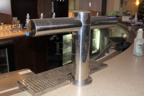 GREAT! Commercial Stainless Steel 6 Beverage Beer Tap. Tap Only. 24x12x16. Buyer Must Remove.  - Image 3 of 4