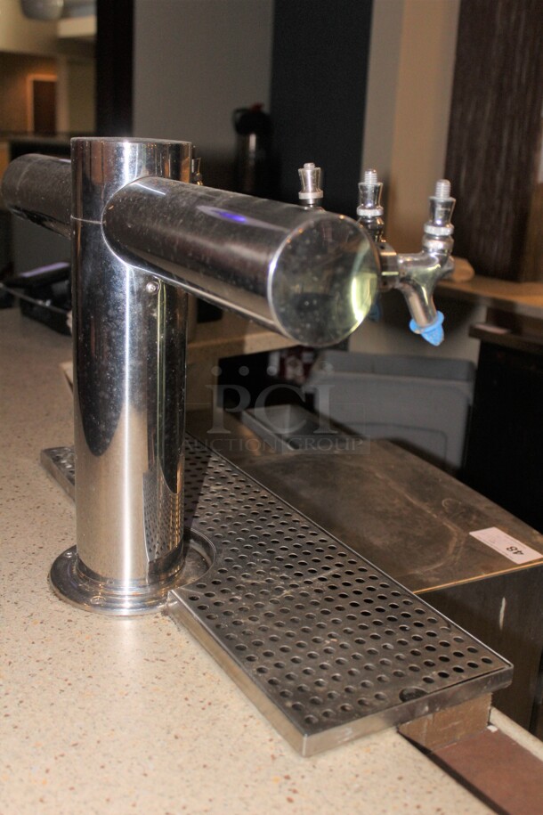 GREAT! Commercial Stainless Steel 6 Beverage Beer Tap. Tap Only. 24x12x16. Buyer Must Remove.  - Image 4 of 4