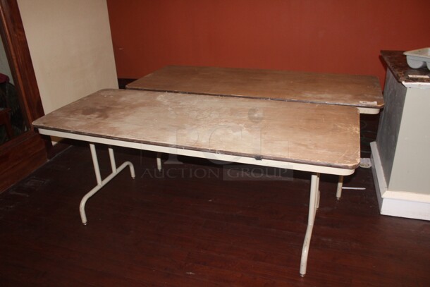 2 Folding Banquet Tables. 72x30x29. 2X Your Bid!