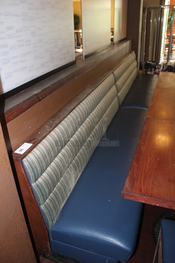 2 Commercial Dining Booths. 72x24x36 2X Your Bid! Buyer Must Remove!