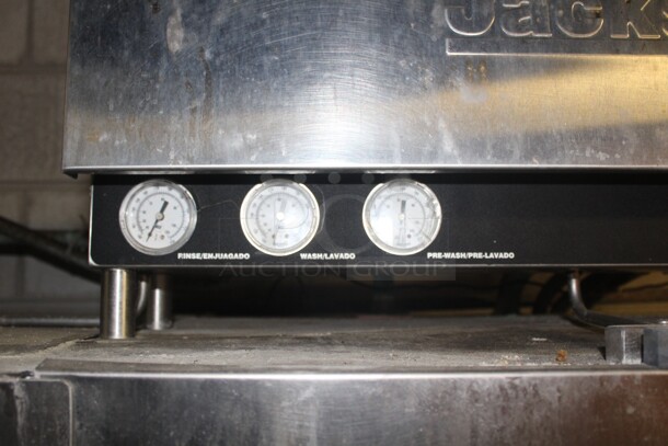 WOW! Jackson Model AJ-66CE Commercial Stainless Steel Conveyer Dishwasher. 248 Racks/Hour. 84x34x76. 208V/60Hz. 3 Phase. Buyer Must Remove.  - Image 4 of 8