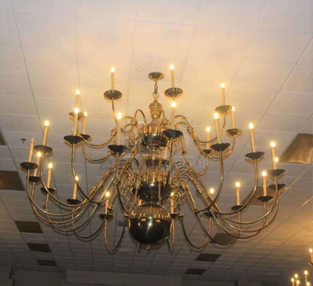 GORGEOUS! Chandelier. 120x120x120. Item Will Be Dropped By Pick Up Day. This Item Will Not Be Eligible For Transport or Shipping