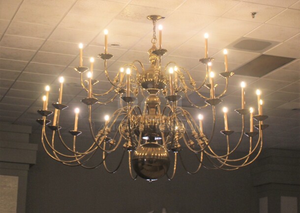 GORGEOUS! Chandelier. 120x120x120. Item Will Be Dropped By Pick Up Day. This Item Will Not Be Eligible For Transport or Shipping 