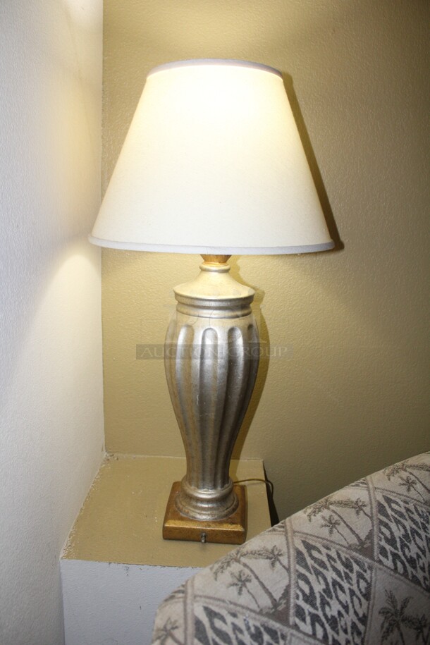 ALL ONE MONEY! 2 Chairs, Console Table, Flower Arrangement And Two Lamps. Buyer Must Remove.  - Image 2 of 6