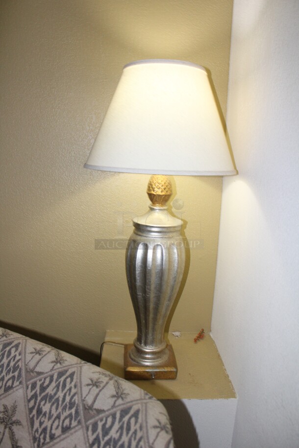 ALL ONE MONEY! 2 Chairs, Console Table, Flower Arrangement And Two Lamps. Buyer Must Remove.  - Image 6 of 6