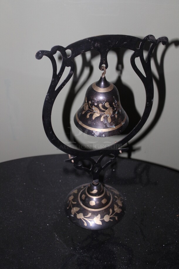 ALL ONE MONEY! 2 Chairs, 1 Lamp, 1 Table, Bell, 2 Prints. Buyer Must Remove.  - Image 2 of 9