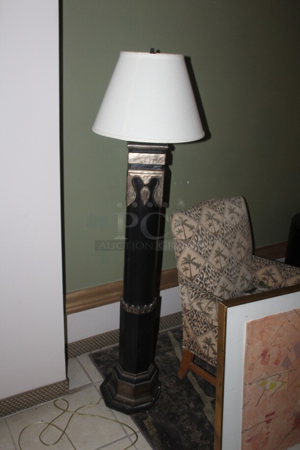 ALL ONE MONEY! 2 Chairs, 1 Lamp, 1 Table, Bell, 2 Prints. Buyer Must Remove.  - Image 5 of 9