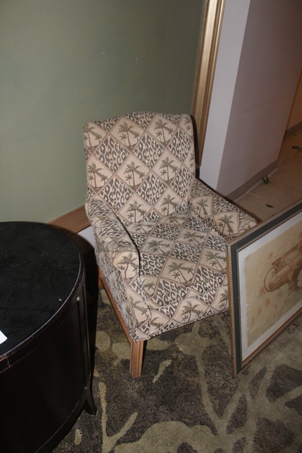ALL ONE MONEY! 2 Chairs, 1 Lamp, 1 Table, Bell, 2 Prints. Buyer Must Remove.  - Image 8 of 9