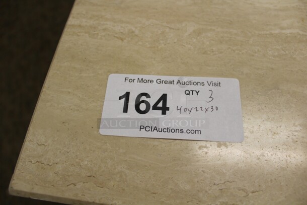 3 Tables. 40x22x30. 3X Your Bid! Buyer Must Remove. Items Are On 2nd Floor And Elevator Will Be Available.  - Image 4 of 4