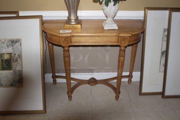 ALL ONE MONEY! 4 Artwork Prints, Console Table, Lamp, Flower Arrangement. Buyer Must Remove.  - Image 2 of 7