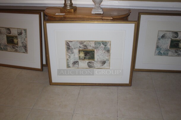 ALL ONE MONEY! 4 Artwork Prints, Console Table, Lamp, Flower Arrangement. Buyer Must Remove.  - Image 6 of 7