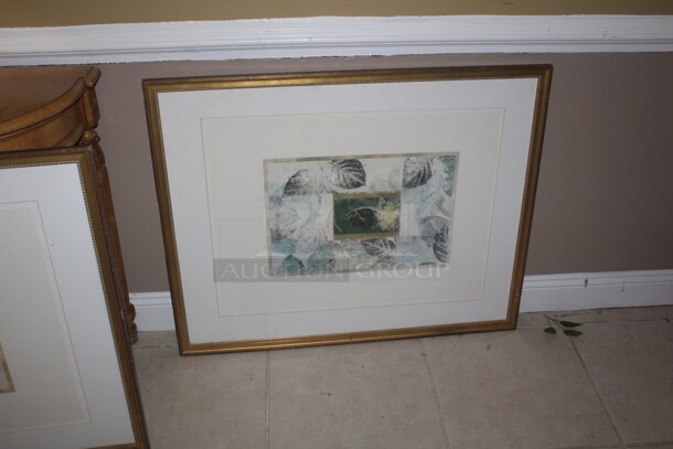 ALL ONE MONEY! 4 Artwork Prints, Console Table, Lamp, Flower Arrangement. Buyer Must Remove.  - Image 7 of 7