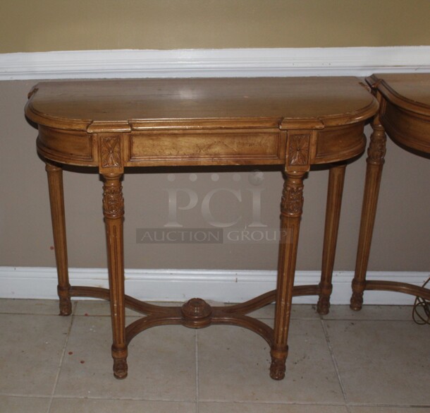 NICE! 2 Console Tables, Lamp Included. 2X Your Bid!  - Image 2 of 4