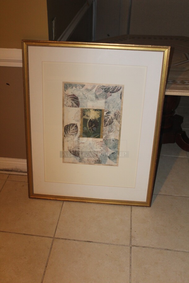 ALL ONE MONEY! Table (Top Wobbles) And Art Print. 55x55x30.  Buyer Must Remove! Items Are On Second Floor And Elevators Will Be Available.  - Image 3 of 3