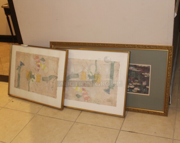 3 Pieces Of Artwork. 3X Your Bid! 