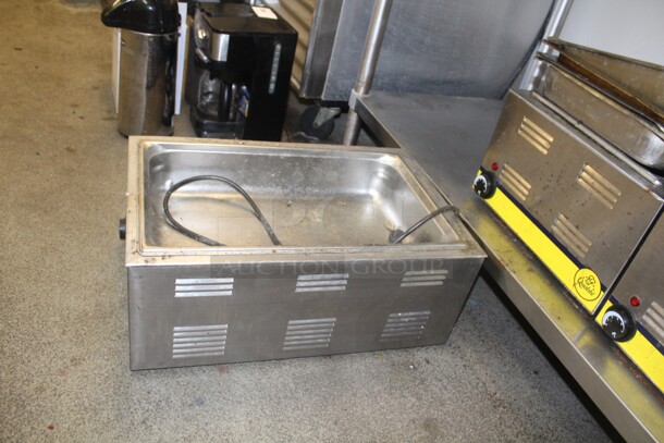 TERRIFIC! 3 Adcraft Model FW-1200WF Commercial Stainless Steel Countertop Food Warmers. 14.5x22.5x9. 120V/60Hz. 3X Your Bid! Working When Closed!  - Image 4 of 6