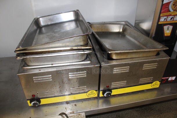 TERRIFIC! 3 Adcraft Model FW-1200WF Commercial Stainless Steel Countertop Food Warmers. 14.5x22.5x9. 120V/60Hz. 3X Your Bid! Working When Closed!  - Image 6 of 6
