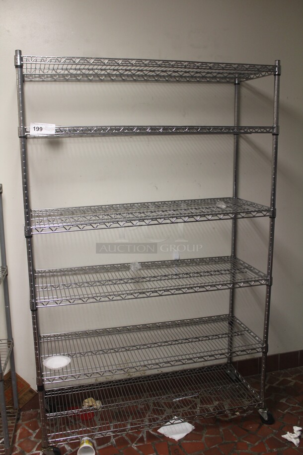 SUPER! Commercial Metro Rack On Commercial Casters. 47x18x76 - Image 1 of 1