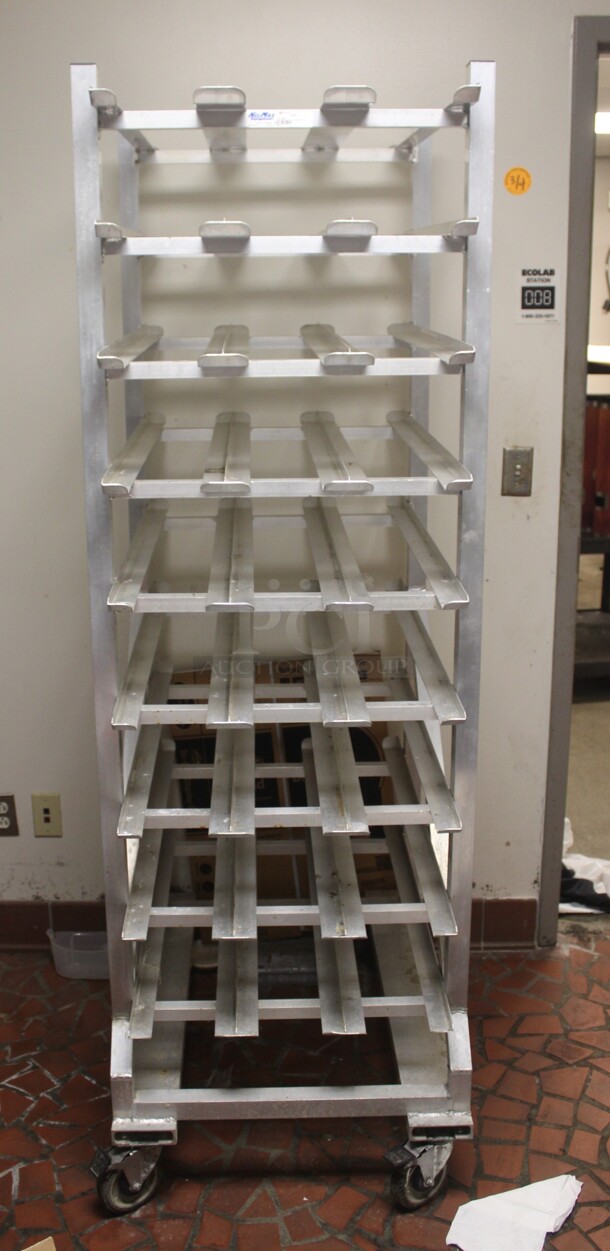 FANTASTIC! Commercial Aluminum Pan Rack On Commercial Casters. 25x34x77 - Image 1 of 2