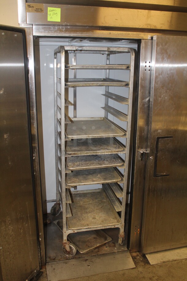 WOW! True Model TA2RRI-2S Commercial Stainless Steel Double Door Roll In Refrigerator/Cooler. 67x34x82. 115V/60Hz. Working When Closed! Buyer Must Remove.  - Image 3 of 7