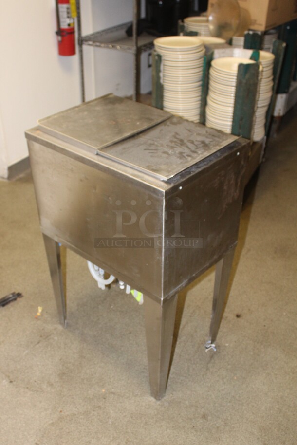 GREAT! Commercial Stainless Steel Ice Bin. 15x22x34.