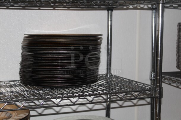 41 Silver And Gold Charger Plates. 13x13x1. 41X Your Bid. - Image 2 of 3