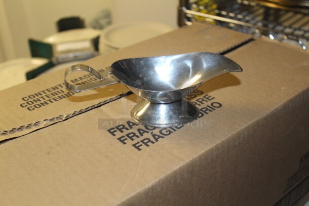ALL ONE MONEY! Commercial Stainless Steel Gravy Boats.  - Image 1 of 2