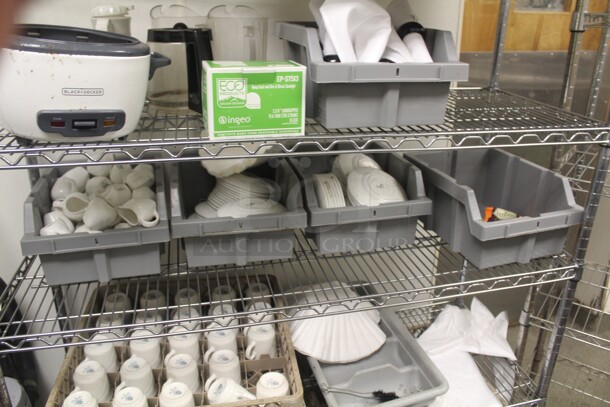 1 Metro Rack And All Of Kitchen Items On It. Buyer Must Remove.  - Image 3 of 5
